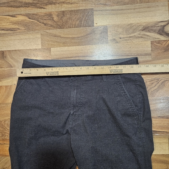 Prana Breathe Straight Fit Pants Men’s 33 Gray Organic Cotton Blend - Picture 5 of 10